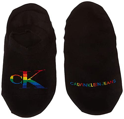 Calvin Klein Socks Womens Jeans Pride Women's (1 Pack) Liner Socks, Black, ONE Size