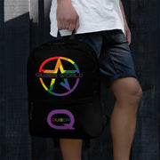 Rucksack STAR-QUEER in Rainbow Color (Black) - QueerWorld