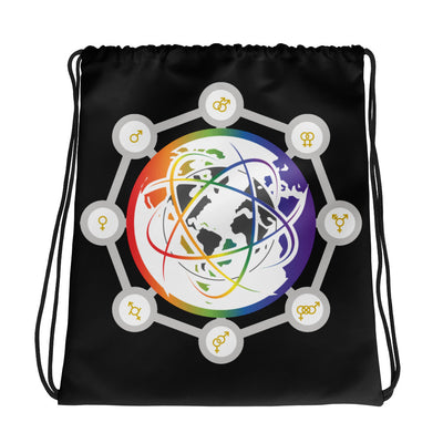 QueerWorld LGBTIQ Bag in Rainbow Color (Schwarz) - QueerWorld