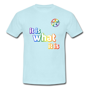 It is what it is T-Shirt mit STAR QueerWorld Logo - Sky