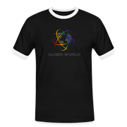 T-Shirt mit original QueerWorld Logo - Schwarz/Weiß