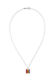 HUGO Herren E-Pride-Necklace Kette, Silver40, Einheitsgröße