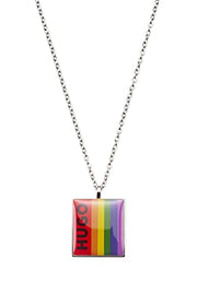 HUGO Herren E-Pride-Necklace Kette, Silver40, Einheitsgröße