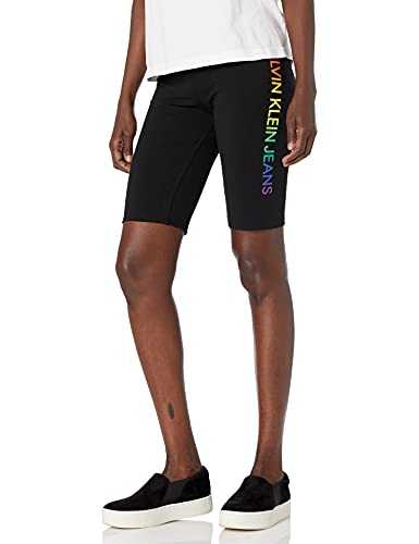 Calvin Klein Damen Jeans Pride Bike Shorts, schwarz, Klein