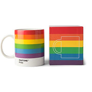 PANTONE Geschenkbox Pride I Porzellan-Becher I Kaffeebecher I Kaffeetassen I 375 ml I spülmaschinenfest I Pride- Regenbogenfarben