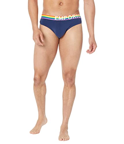 Emporio Armani Underwear Herren Brief Rainbow Slip, Patriot Blue, L