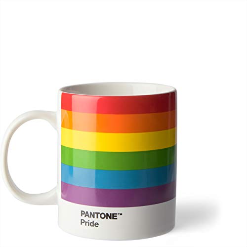 PANTONE Geschenkbox Pride I Porzellan-Becher I Kaffeebecher I Kaffeetassen I 375 ml I spülmaschinenfest I Pride- Regenbogenfarben