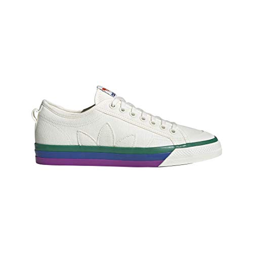 Adidas ORIGINALS Men's Nizza Pride Shoes Shoe, Off White/Off White/Off White, 11 M US
