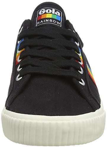 Gola Damen Tennis Mark Cox Rainbow II Sneaker, Black/Multi, 36 EU
