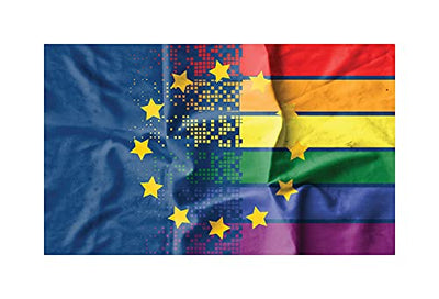 Ellemka - European Rainbow Flag Pride EU Stars LBQT Colors Design