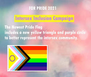 2 stücke IntersexInklusiveFortschritt PrideFlagge 3FTX5FT 2021 Neugestaltung, um IntersexeLeute besser darzustellen, die LGBT RainbowFlaggen