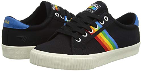 Gola Damen Tennis Mark Cox Rainbow II Sneaker, Black/Multi, 36 EU