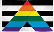 AZ FLAG Flagge ZUM HOMO-Hetero-TREFFEN 150x90cm - Gay Straight Alliance Fahne 90 x 150 cm - flaggen Top Qualität
