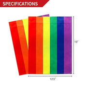 Anley Beidseitig Premium Gartenflagge, Regenbogen Homosexuell Pride Dekorative Gartenflaggen - Wetterfest & Doppelgenäht - 18 x 12,5 Zoll