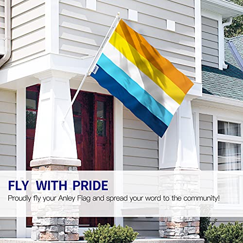 Anley Fly Breeze 3x5 Fuß Aroace Pride Flag - Lebendige Farbe und Lichtschutz - Canvas Header und Doppelnähte - Aromantic Asexual LGBT Flags Polyester mit Messingösen 3 X 5 Ft