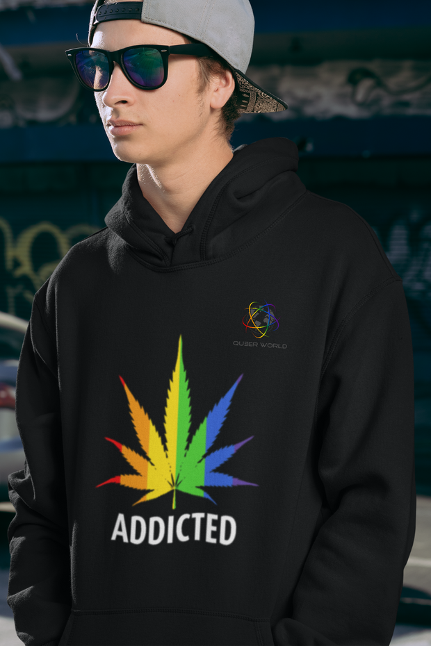 ADDICTED Pullover mit original QueerWorld Logo