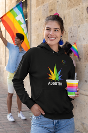 ADDICTED Pullover mit original QueerWorld Logo