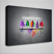 Wonderful World LGBT Leinwandbild - QueerWorld