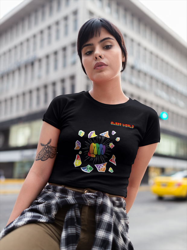 POWER T-Shirt mit QueerWorld Motive