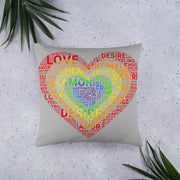 LGBT LOVE Sofakissen (Grau) - QueerWorld