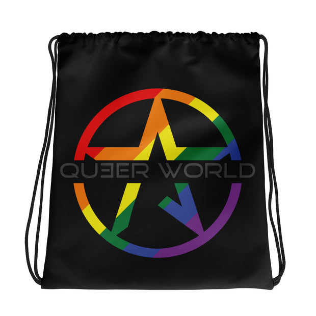 QueerWorld STAR Rainbow Bag (Schwarz) - QueerWorld