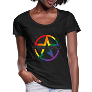 T-Shirt STAR mit U-Ausschnitt - QueerWorld