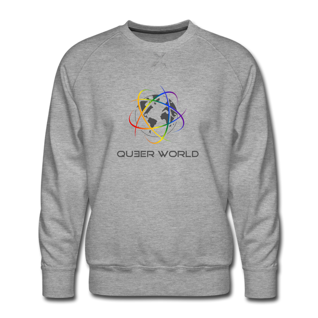 Pullover mit original QueerWorld Logo - Grau meliert