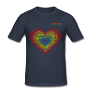 LGBT-LOVE T-Shirt mit QueerWorld Motiv - Navy