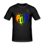 PLUR T-Shirt mit original QueerWorld Logo - Schwarz