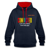 CONVICTED Pullover mit QueerWorld Motive - Navy/Rot
