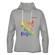 Real not perfect Pullover mit QueerWorld Motiv - Grau meliert