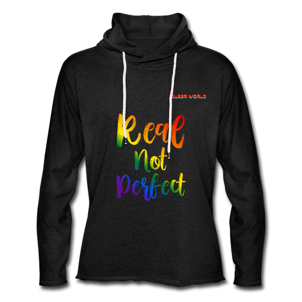 Real not perfect Pullover mit QueerWorld Motiv - Anthrazit