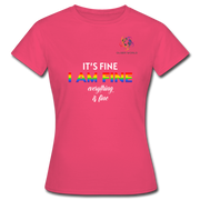 I AM FINE T-Shirt mit QueerWorld Logo - Azalea