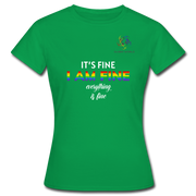 I AM FINE T-Shirt mit QueerWorld Logo - Kelly Green