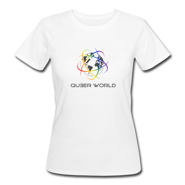 T-Shirt mit original QueerWorld Logo - Weiß