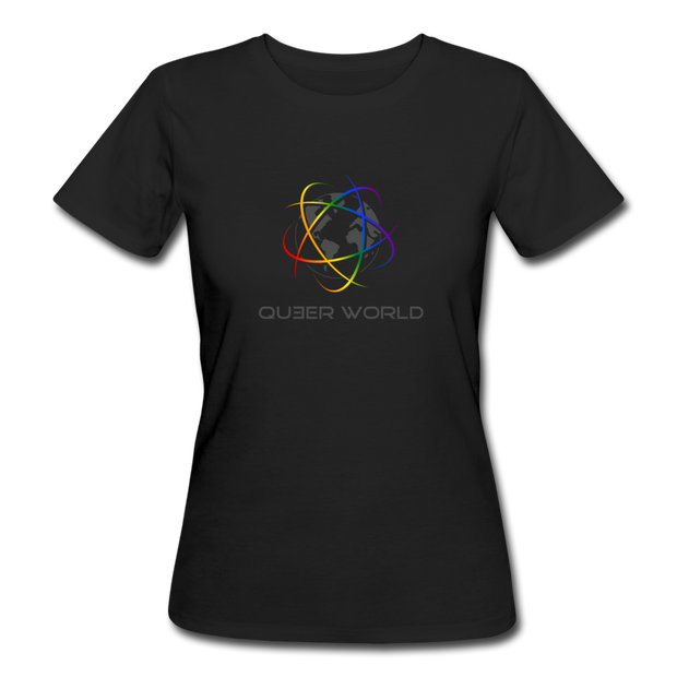 T-Shirt mit original QueerWorld Logo - Schwarz