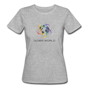 T-Shirt mit original QueerWorld Logo - Grau meliert