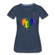 PLUR T-Shirt mit original QueerWorld Logo - Navy