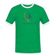 T-Shirt mit original QueerWorld Logo - Kelly Green/Weiß